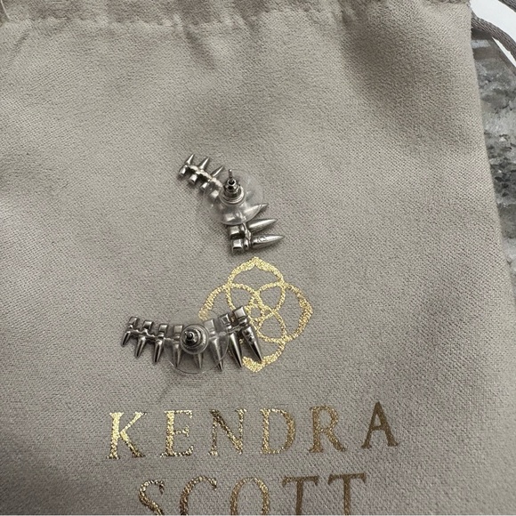 Kendra Scott Silver Spike Ear Climbers Earrings - Picture 3 of 3